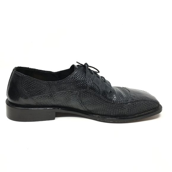 David Eden Oxfords Shoes Size 10.5 Black Croc Liz main image 7